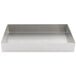 A silver rectangular Tablecraft stainless steel tray.