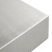 A Tablecraft stainless steel rectangular bowl on a white surface.