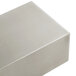 A Tablecraft stainless steel rectangular bowl on a white surface.