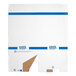 A white corrugated cardboard trash and recycling container labeled for 40 gallons.