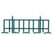 A green Metro Smartwall G3 utensil holder with four hooks.
