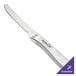 A silver Walco steak knife with a white handle.