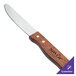 A Walco stainless steel steak knife with a jumbo hardwood handle.