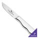 A Walco stainless steel steak knife with a white handle.