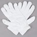 A pair of Cordova white polyester/cotton work gloves.