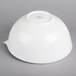 A white Villeroy & Boch porcelain salad bowl with a white rim.