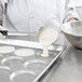 a close-up of a tray of dough