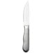 A close-up of a Walco stainless steel steak knife with a jumbo frost finished handle.