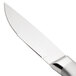 A close-up of a Walco stainless steel steak knife with a jumbo frost finished handle.