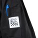 a blue object with a black background