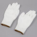 A pair of large white Cordova Javelin gloves with brown trim on the wrist.