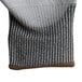 A pair of gray Cordova Monarch Engineered Fiber Cut Resistant gloves with gray polyurethane palms.