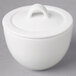 A white Villeroy & Boch porcelain bowl with a lid.