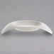 A white Villeroy & Boch pasta bowl with curved edges.