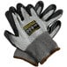 A pair of black and gray Cordova Monarch heavy duty work gloves.