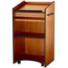 Oklahoma Sound 600MO Medium Oak Finish Aristocrat Floor Lectern