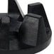 A black plastic Waring drive coupling with three holes.