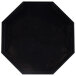 Bev Tek Octagon Black Plastic Drip Tray - With Removable Grate - 4" - 10 Count Box