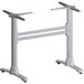 A white FLAT Tech table base with four metal legs.