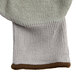 A pair of gray Cordova grip gloves with a crinkle latex palm coating over a knit fabric.