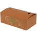 A brown cardboard Hearthstone take-out box with a tuck top lid.