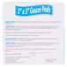 A white box of Medi-First sterile gauze pads with blue and white text on the front containing 3" x 3" gauze pads.