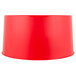 A red cylinder with a white border.