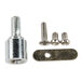 A close-up of the Weston Roma two-speed motor attachment screw and nut.