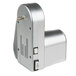 A close-up of a silver Weston Roma motor attachment with a white rectangular power button.