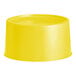 A yellow round base for a 3 or 6 gallon beverage dispenser.