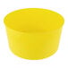 A yellow round base for a 3 or 6 gallon beverage dispenser.