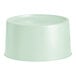A light green round beverage dispenser base.