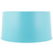 A blue cylinder with a white border.