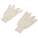 A pair of Cordova white canvas work gloves.