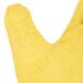 A pair of yellow Cordova Ruffian warehouse gloves with canvas lining on a white background.