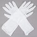 A pair of white Cordova Lightweight Cotton Lisle Gloves.