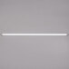 An Avantco T8 fluorescent light bulb with a white tube and grey caps.