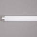 An Avantco T8 fluorescent light bulb with silver tips on a white surface.