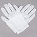 A pair of white Cordova inspection gloves.