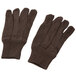 A pair of brown Cordova jersey gloves.