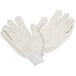 A pair of Cordova beige cotton work gloves.