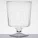 a clear glass with a white background