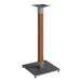 A Lancaster Table & Seating Industrial bar height table base with a wood and metal pole.