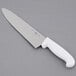 A Choice 10" chef knife with a white handle.
