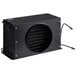 A black Avantco condenser coil box with a round vent.