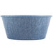 A blue polyethylene ramekin.