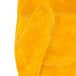 A pair of yellow leather Cordova freezer mittens.