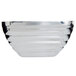 a silver bowl with a white background