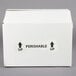 A white Nordic insulated shipping box with black arrows and black text.