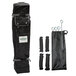 A black bag with a white label and ropes for Caravan Canopy Alumashade Bigfoot Deluxe Kit.